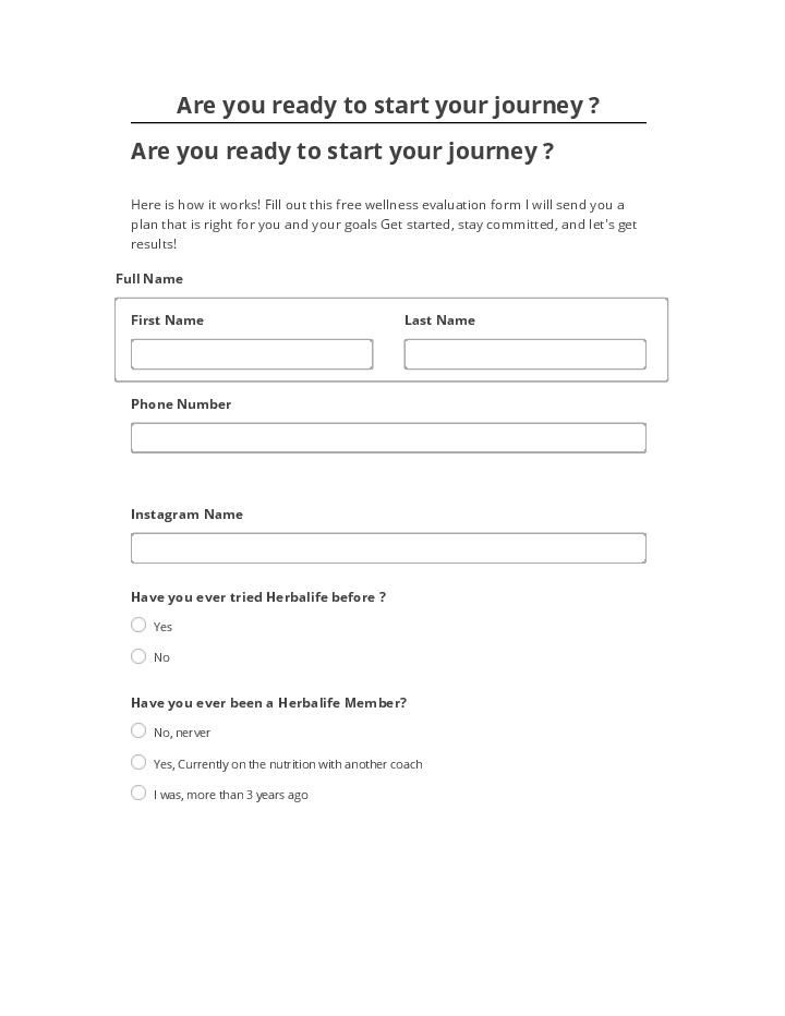Manage Are you ready to start your journey ? in Microsoft Dynamics