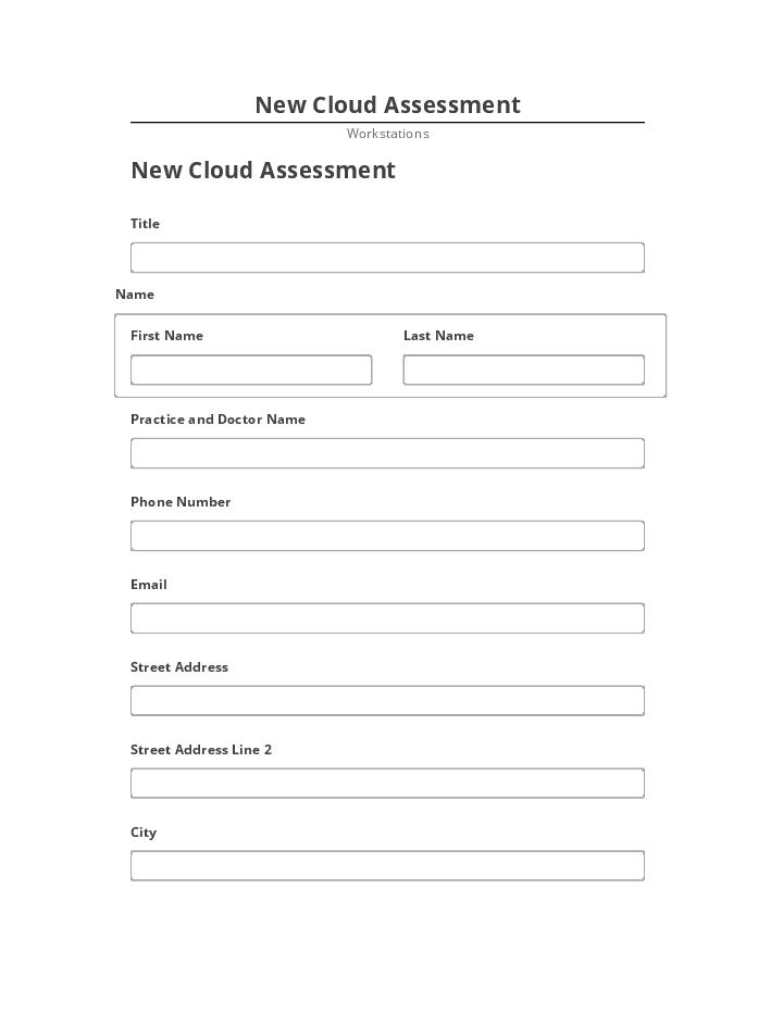 Export New Cloud Assessment