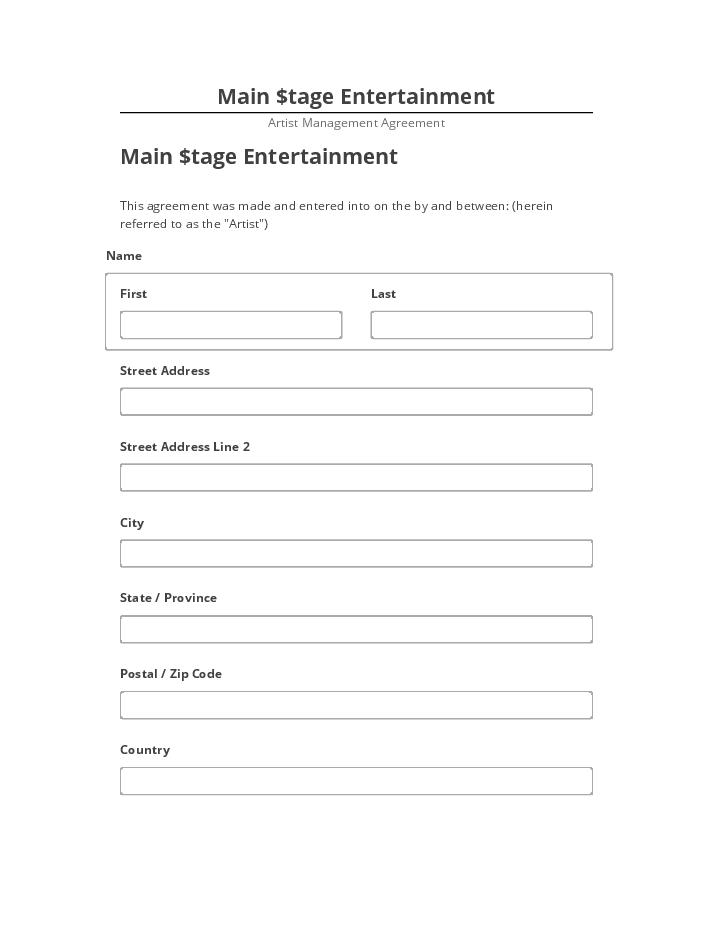 Incorporate Main $tage Entertainment in Salesforce