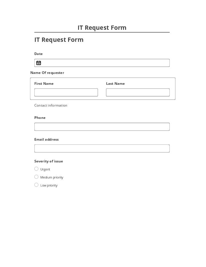 Extract IT Request Form