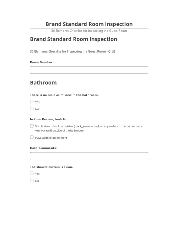 Incorporate Brand Standard Room Inspection in Microsoft Dynamics