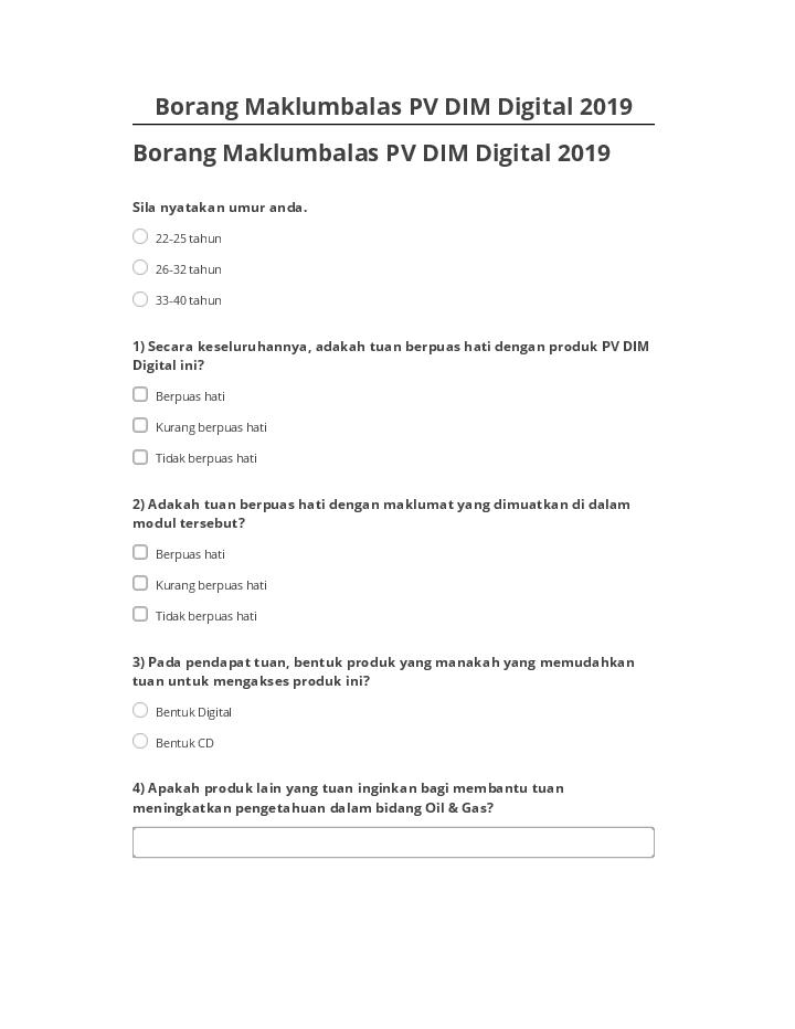 Archive Borang Maklumbalas PV DIM Digital 2019 to Netsuite