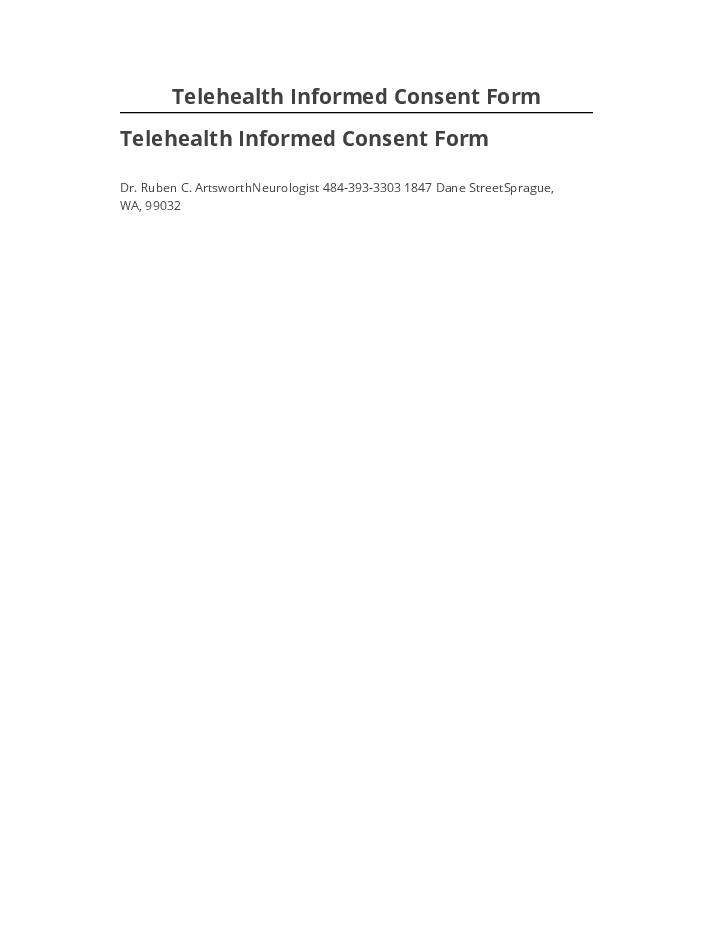 Incorporate Telehealth Informed Consent Form in Microsoft Dynamics