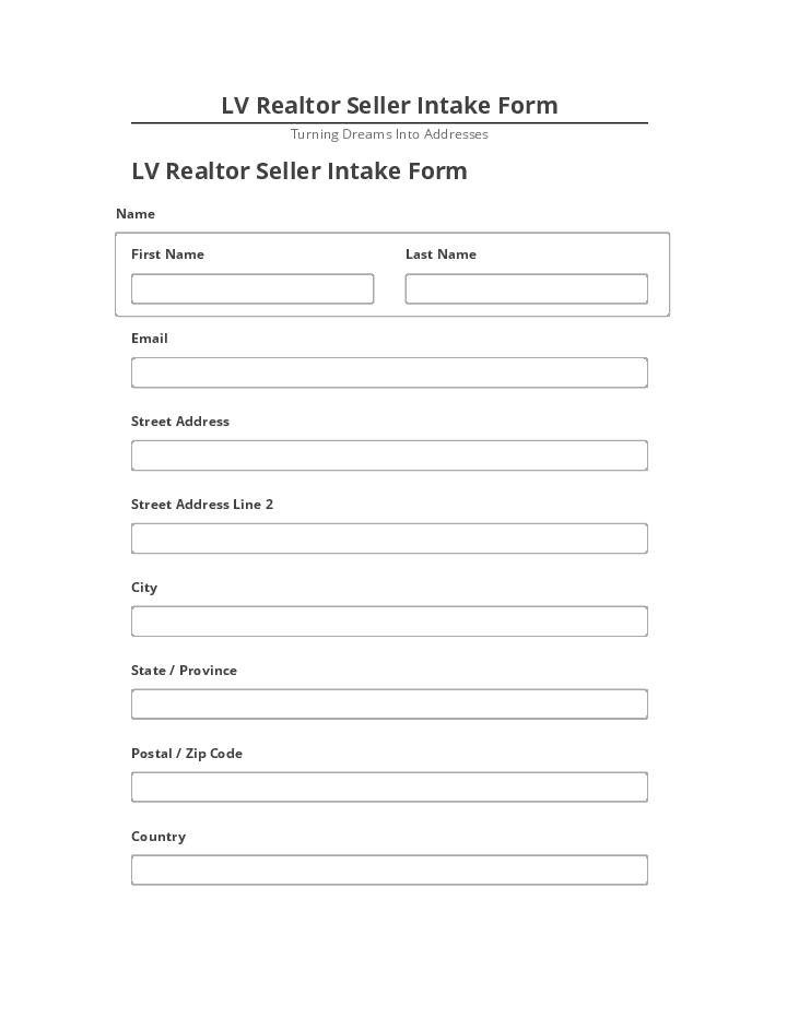 Synchronize LV Realtor Seller Intake Form with Salesforce