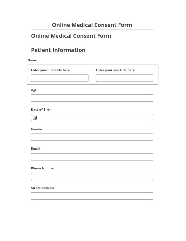 Synchronize Online Medical Consent Form with Salesforce