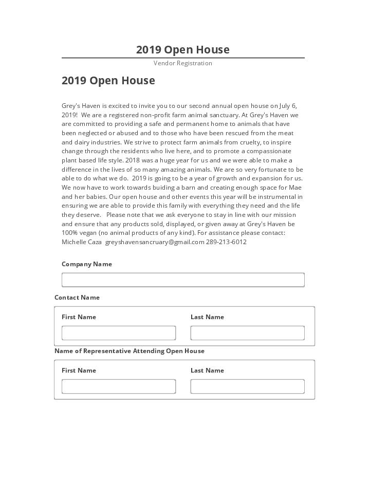 Archive 2019 Open House to Salesforce