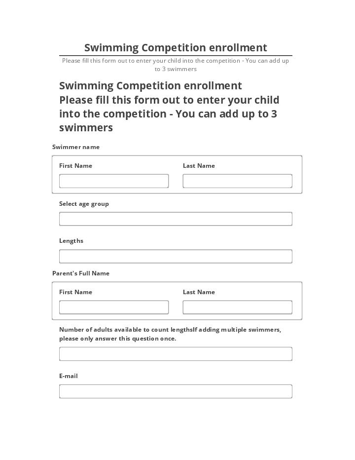 Integrate Swimming Competition enrollment with Microsoft Dynamics