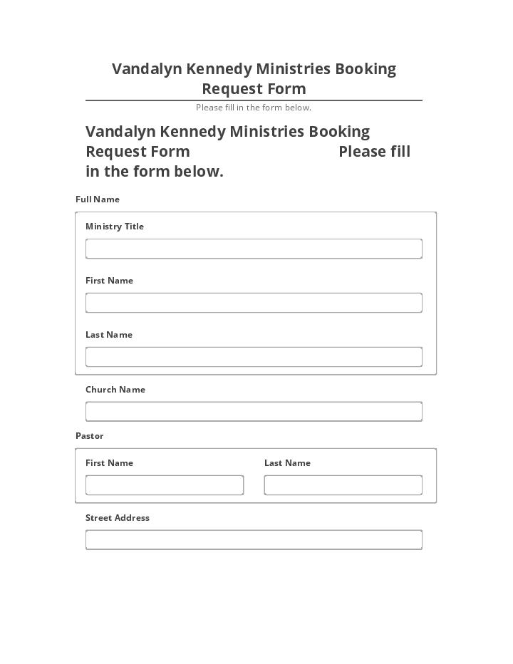 Integrate Vandalyn Kennedy Ministries Booking Request Form with Microsoft Dynamics