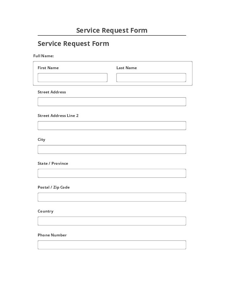 Pre-fill Service Request Form from Microsoft Dynamics