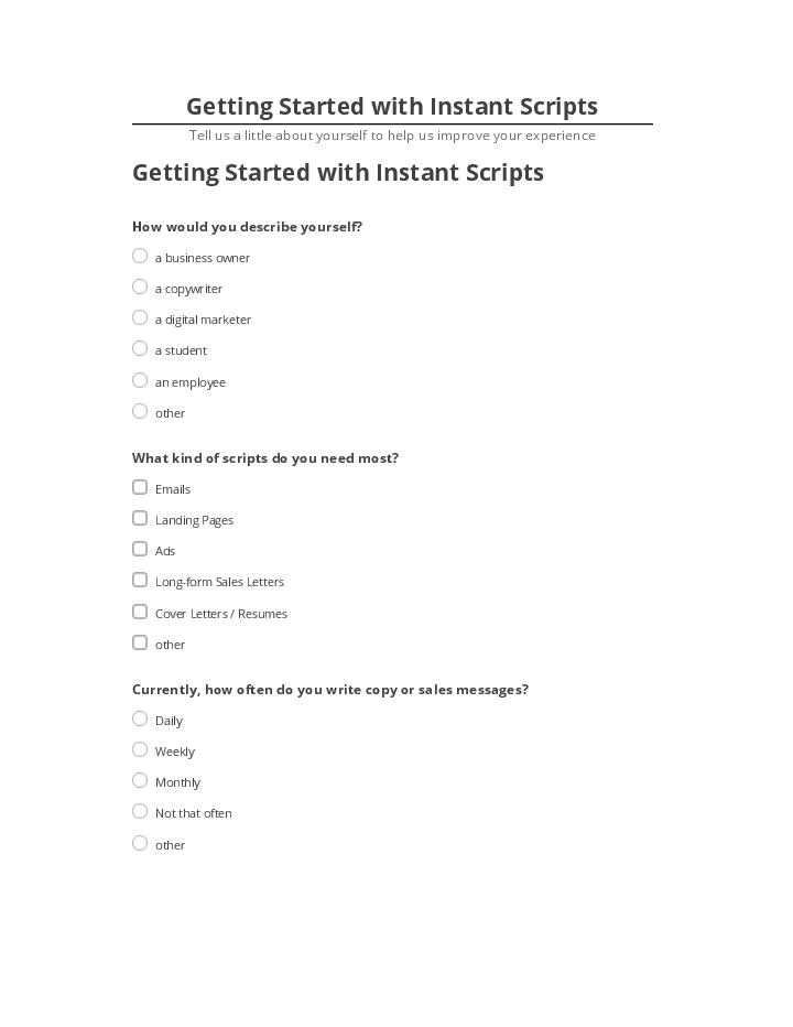 Manage Getting Started with Instant Scripts in Microsoft Dynamics