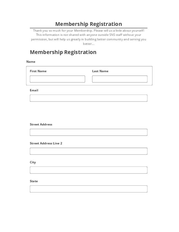 Incorporate Membership Registration