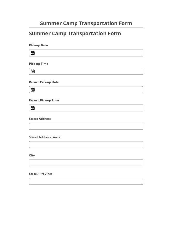 Automate Summer Camp Transportation Form in Netsuite