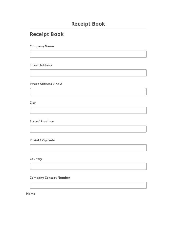 Manage Receipt Book in Netsuite