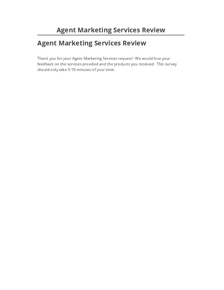 Pre-fill Agent Marketing Services Review