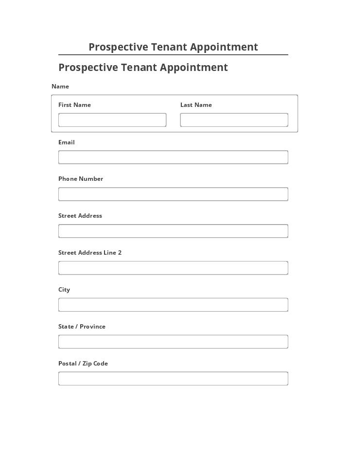 Manage Prospective Tenant Appointment