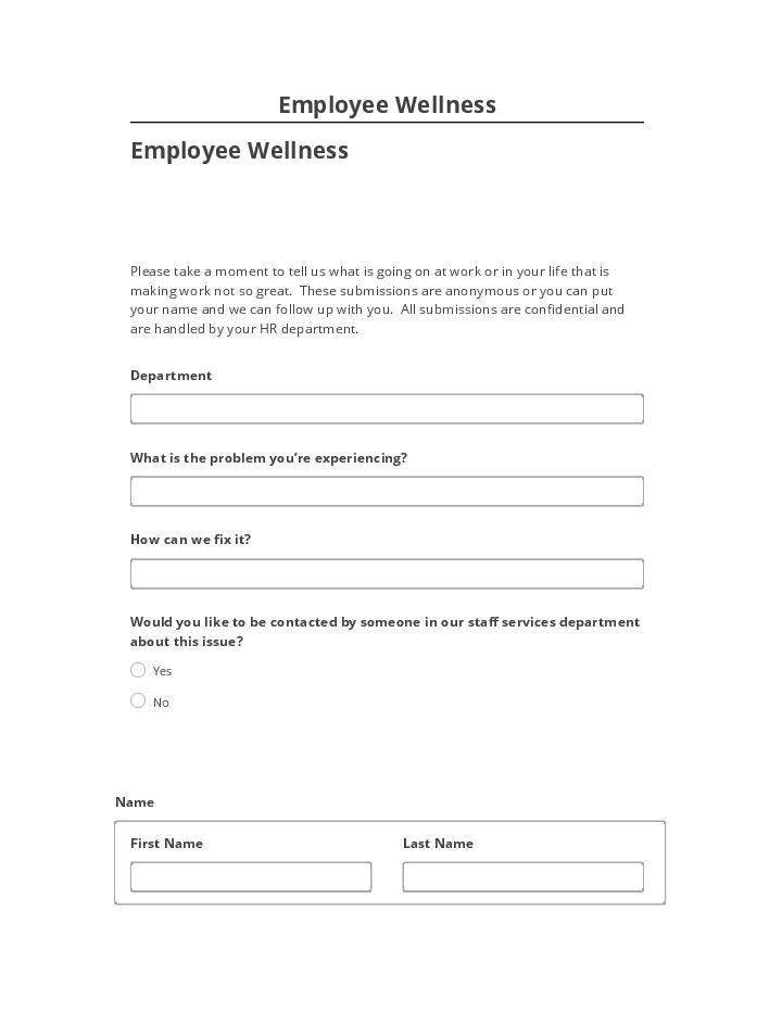 Manage Employee Wellness