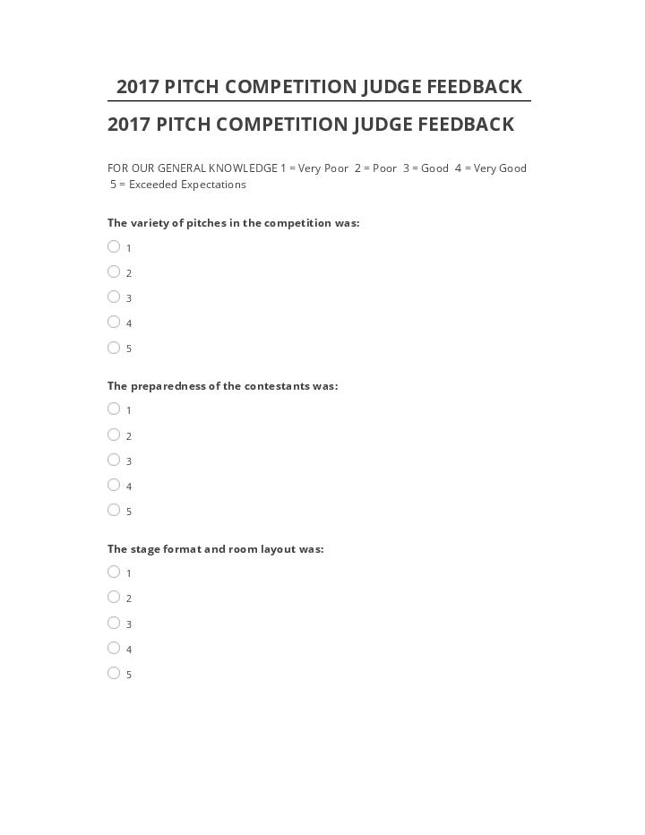 Update 2017 PITCH COMPETITION JUDGE FEEDBACK from Salesforce