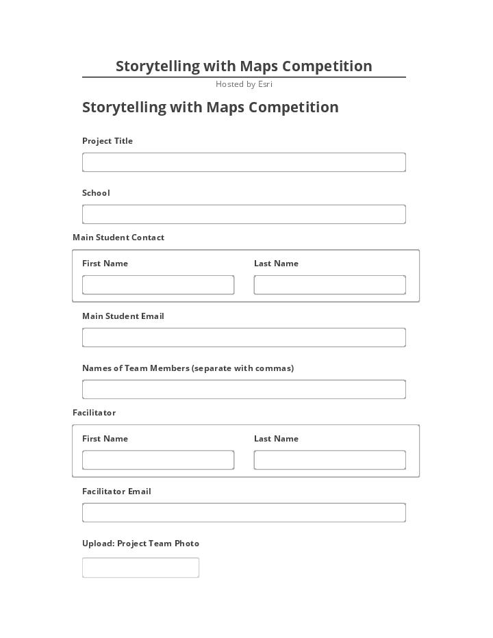 Arrange Storytelling with Maps Competition in Netsuite