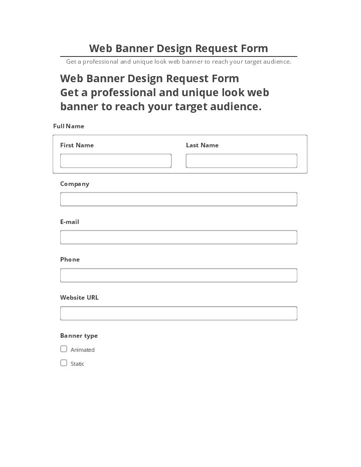 Integrate Web Banner Design Request Form