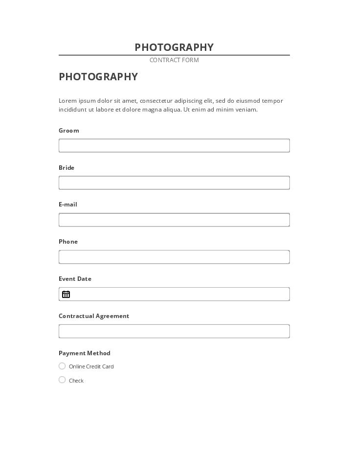Integrate PHOTOGRAPHY with Netsuite