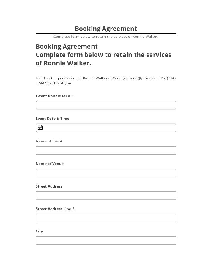 Archive Booking Agreement