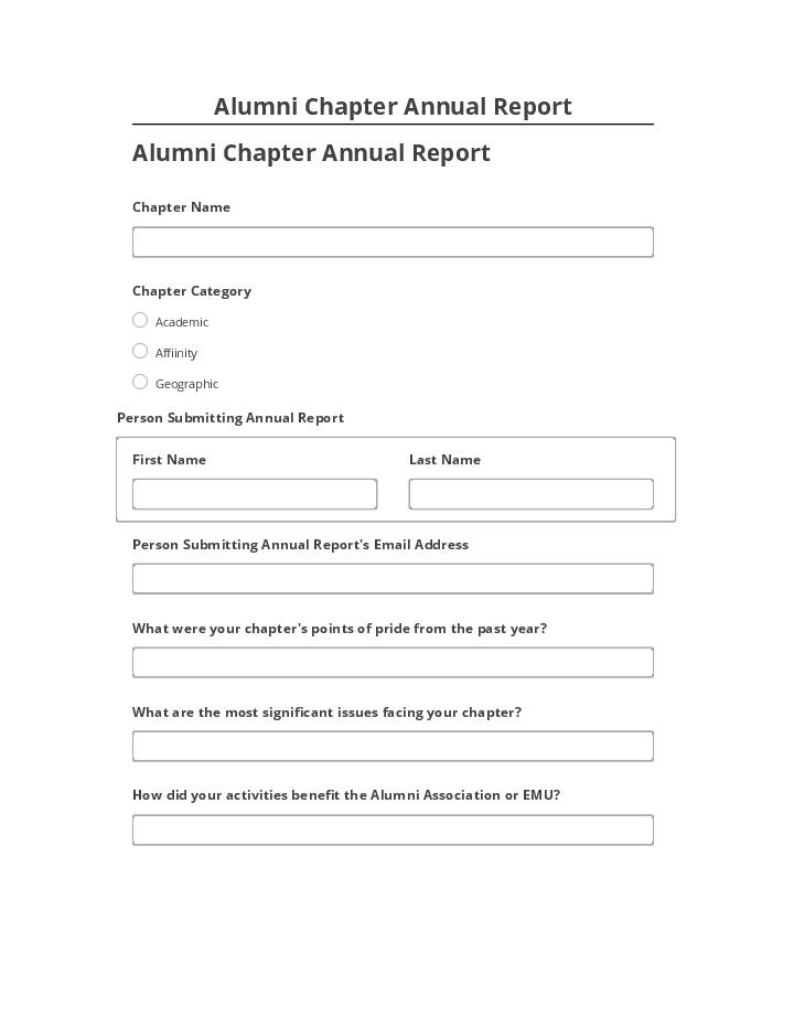Manage Alumni Chapter Annual Report in Microsoft Dynamics