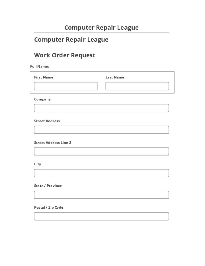 Manage Computer Repair League