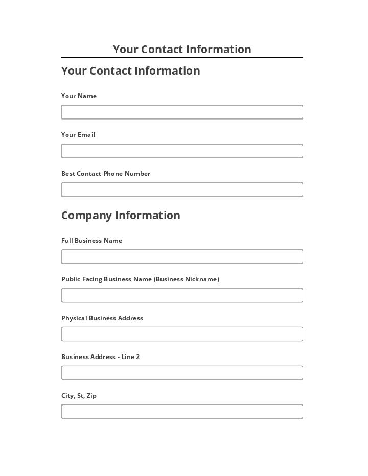 Extract Your Contact Information