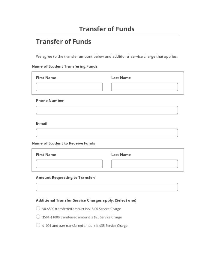 Archive Transfer of Funds