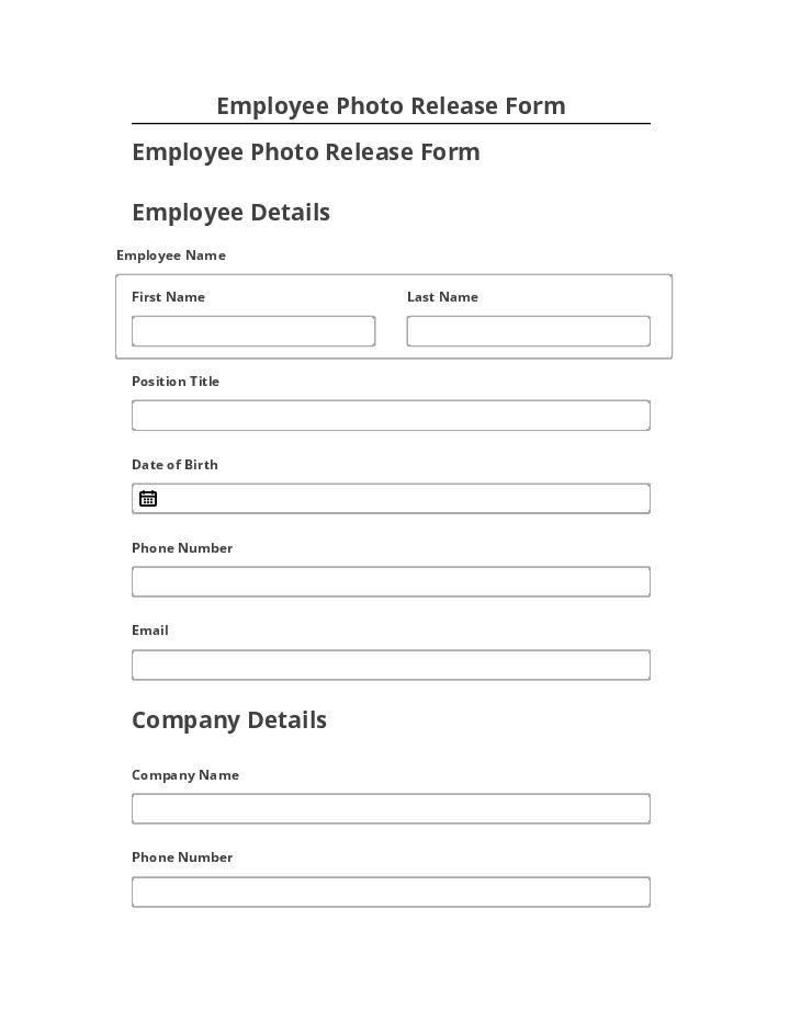 Automate Employee Photo Release Form in Salesforce