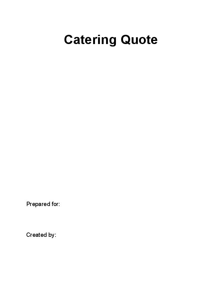 Arrange Catering Quote in Netsuite