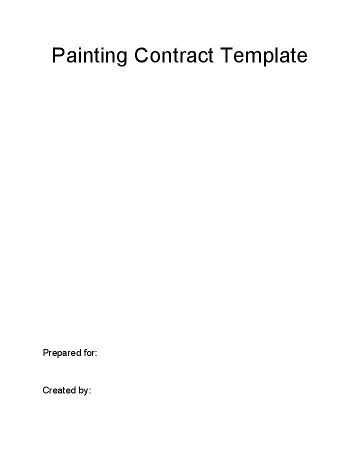 Pre-fill Painting Contract from Netsuite