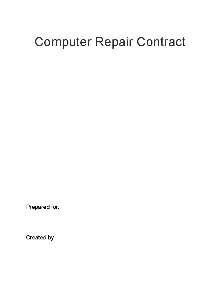 Integrate Computer Repair Contract