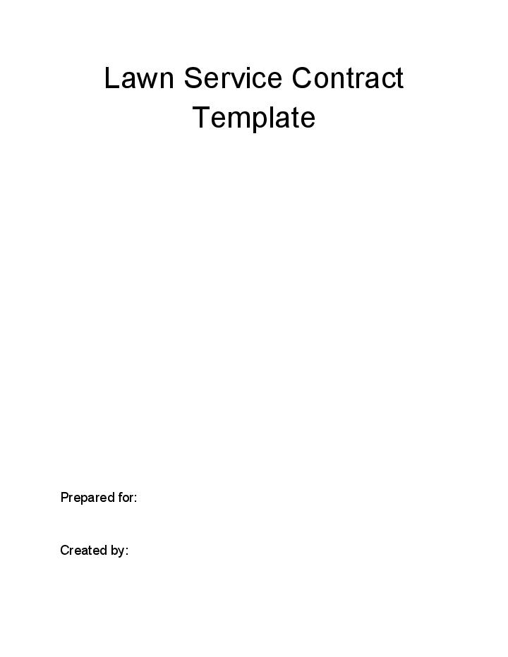 Synchronize Lawn Service Contract with Netsuite