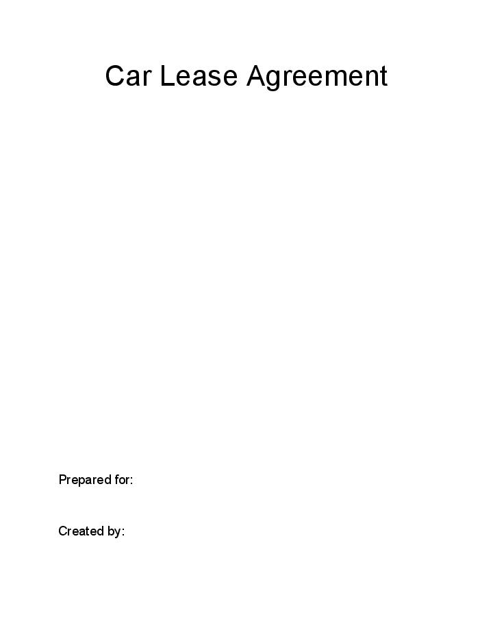 Update Car Lease Agreement