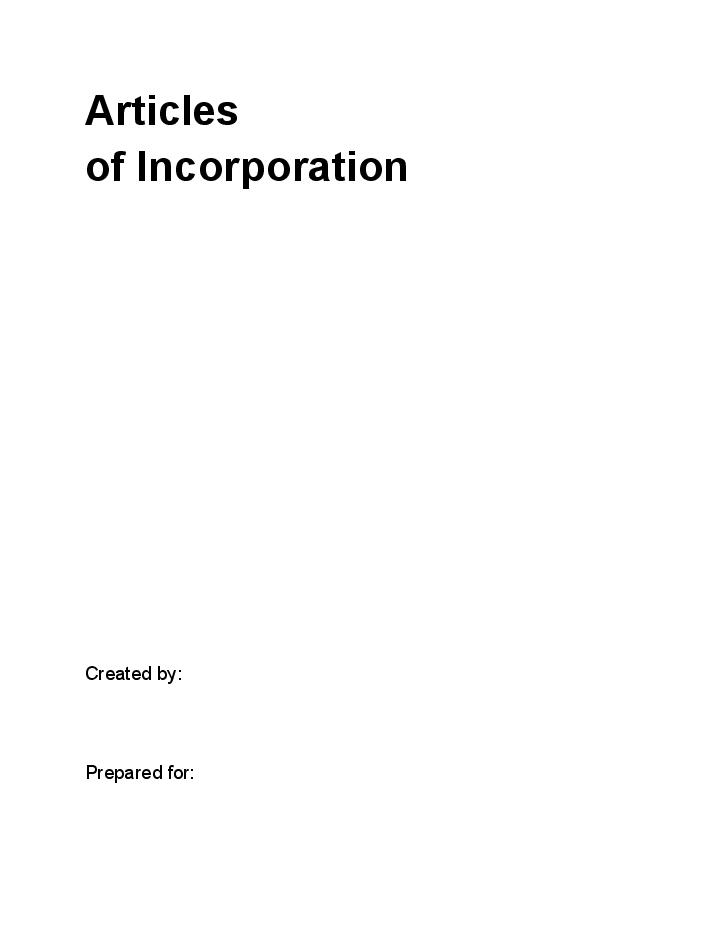Incorporate Articles Of Incorporation in Salesforce