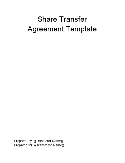 Manage Share Transfer Agreement in Salesforce