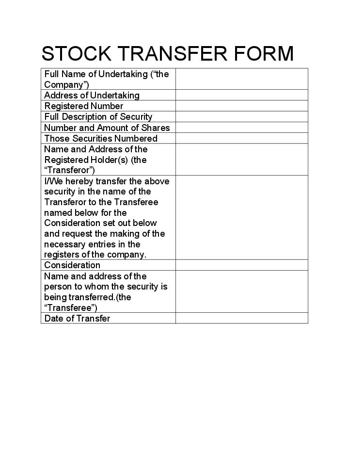 Automate Stock Transfer Form in Netsuite