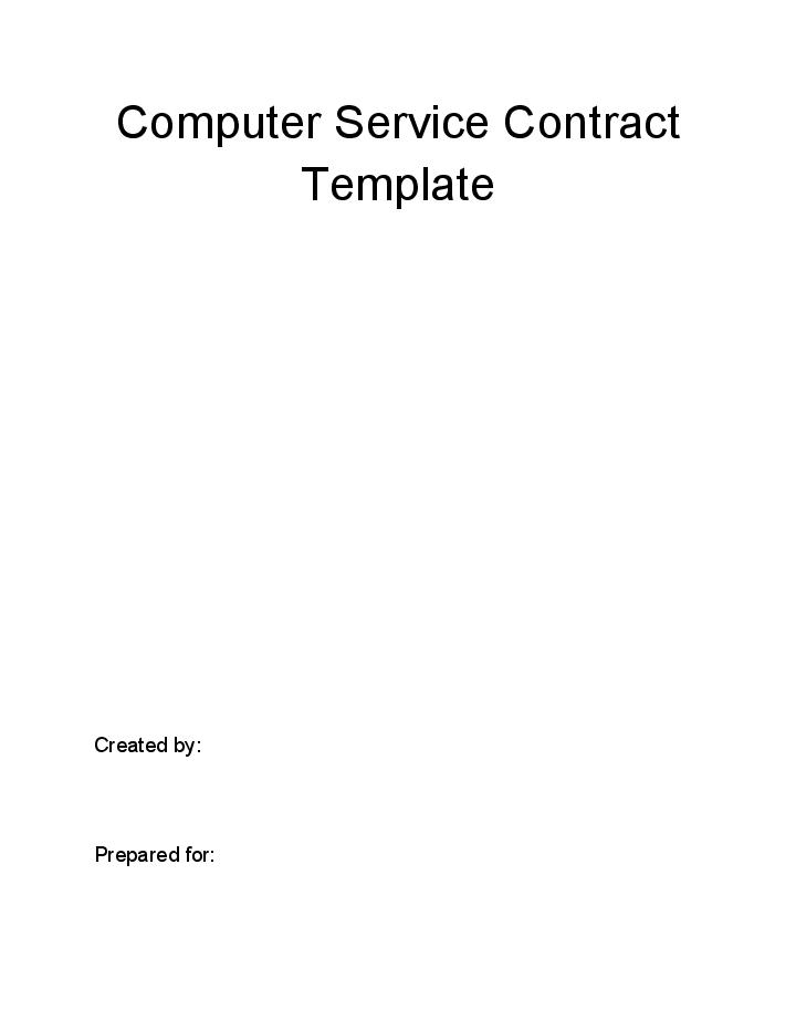 Arrange Computer Service Contract in Salesforce