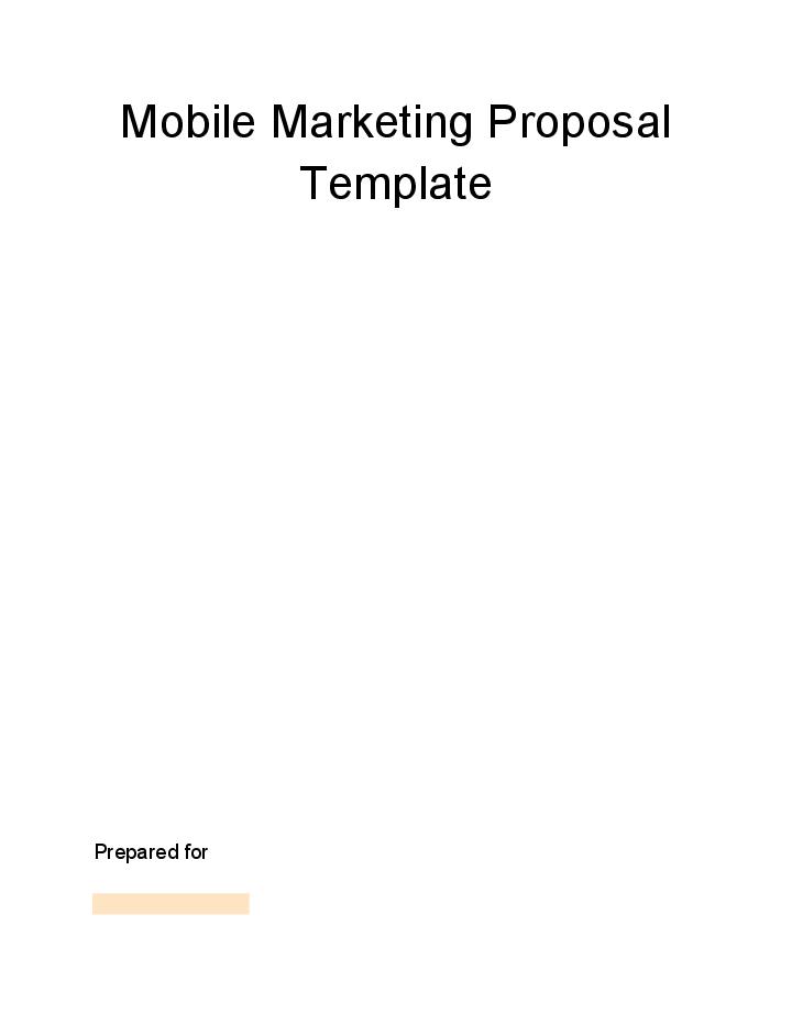 Integrate Mobile Marketing Proposal with Microsoft Dynamics