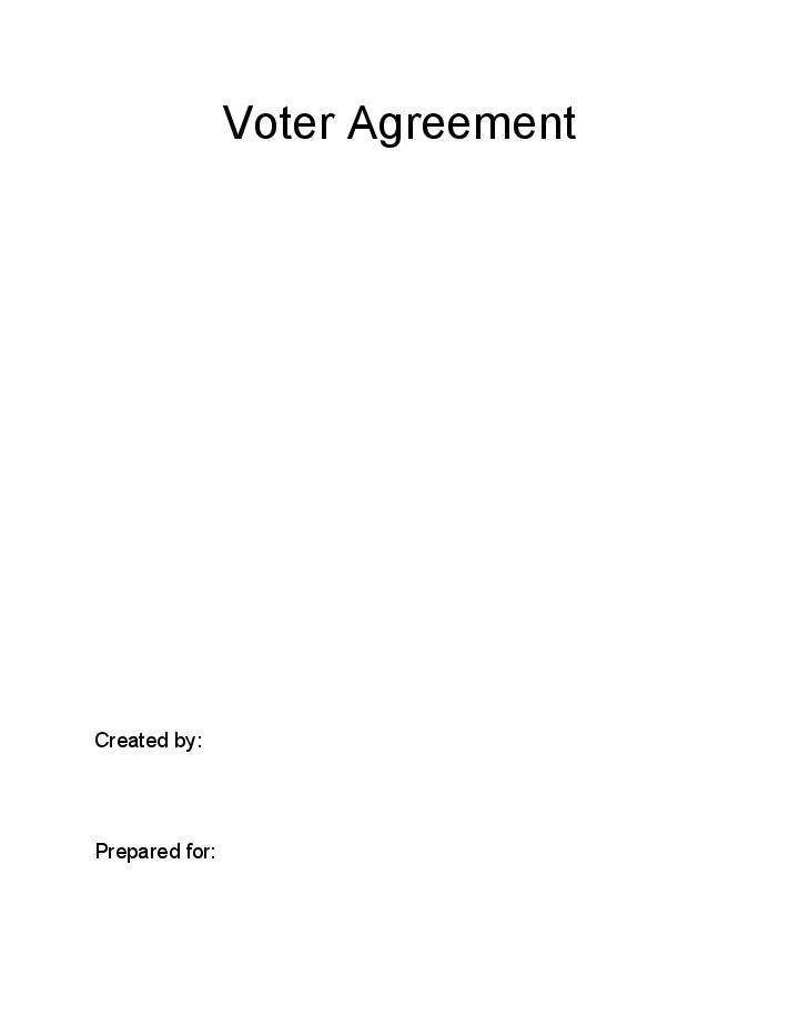Incorporate Voter Agreement in Salesforce