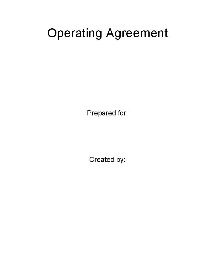 Incorporate Operating Agreement in Microsoft Dynamics