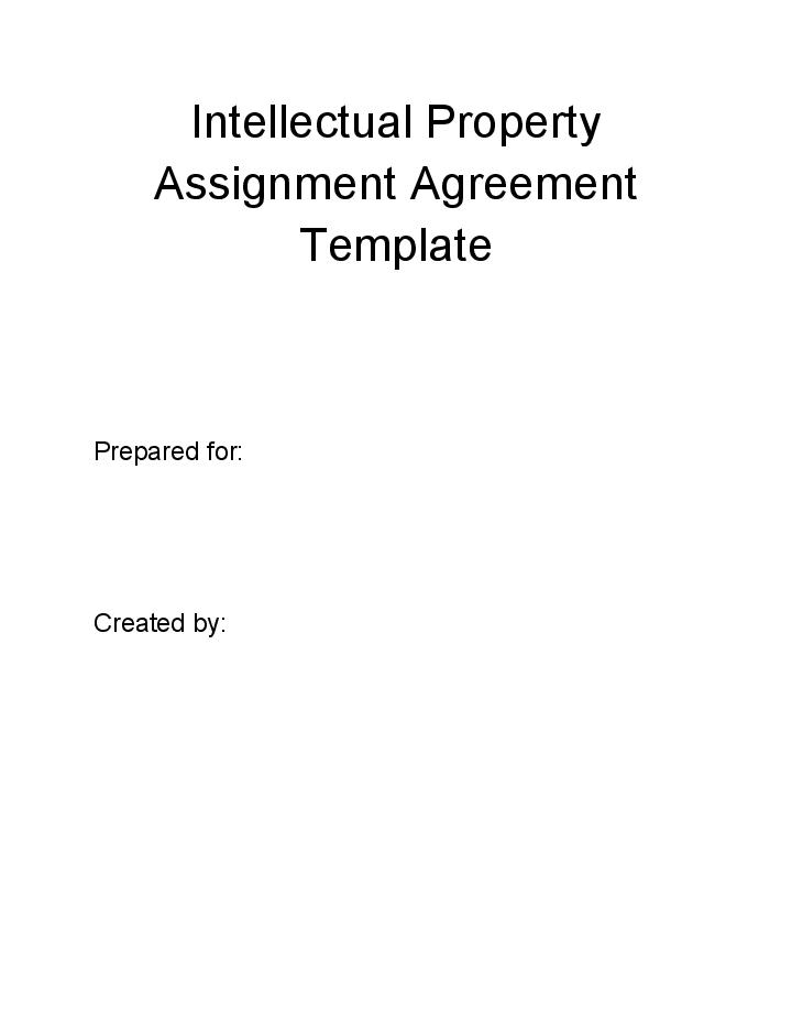 Integrate Intellectual Property Assignment Agreement with Salesforce