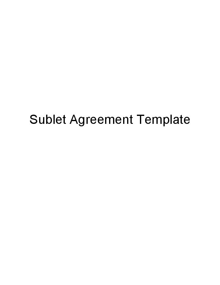 Archive Sublet Agreement to Microsoft Dynamics