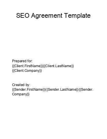 Arrange Seo Agreement in Netsuite