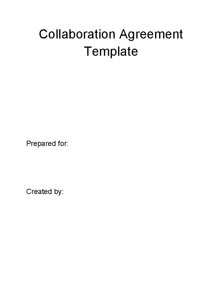 Integrate Collaboration Agreement with Salesforce