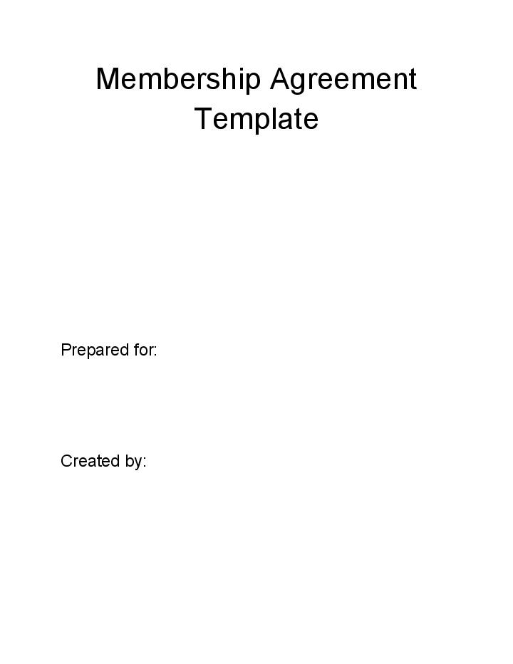 Update Membership Agreement from Microsoft Dynamics