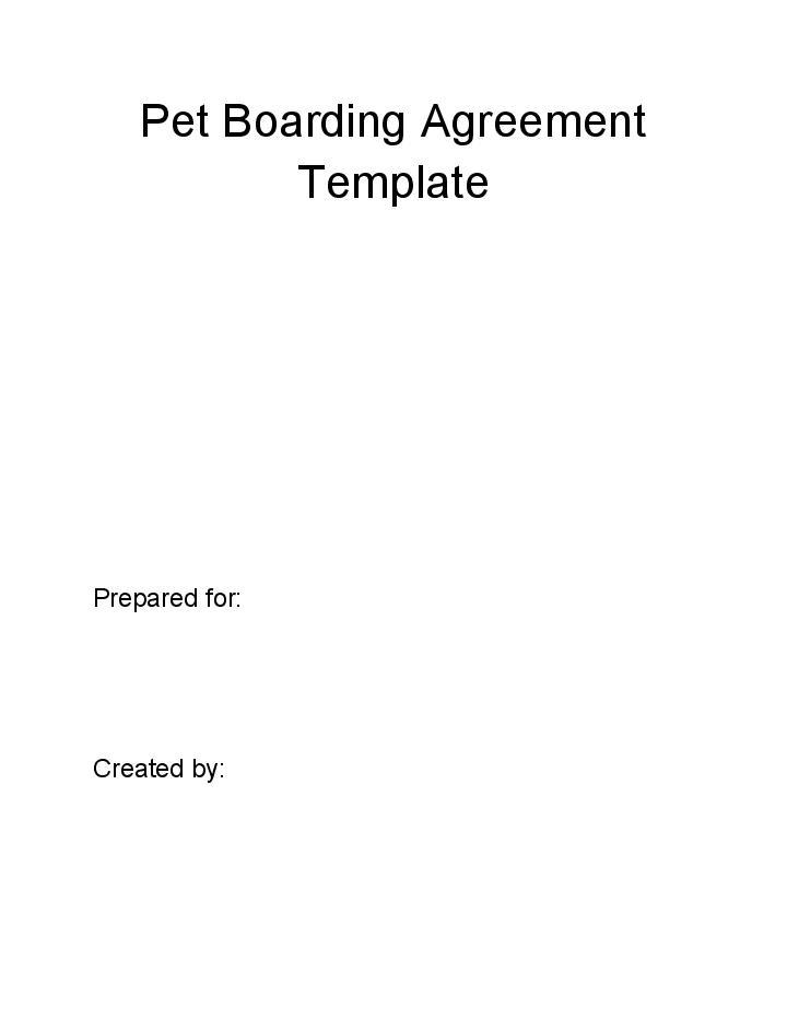 Integrate Pet Boarding Agreement with Netsuite