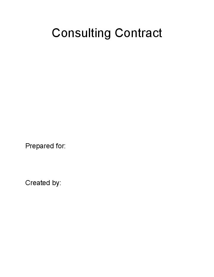 Arrange Consulting Contract in Salesforce
