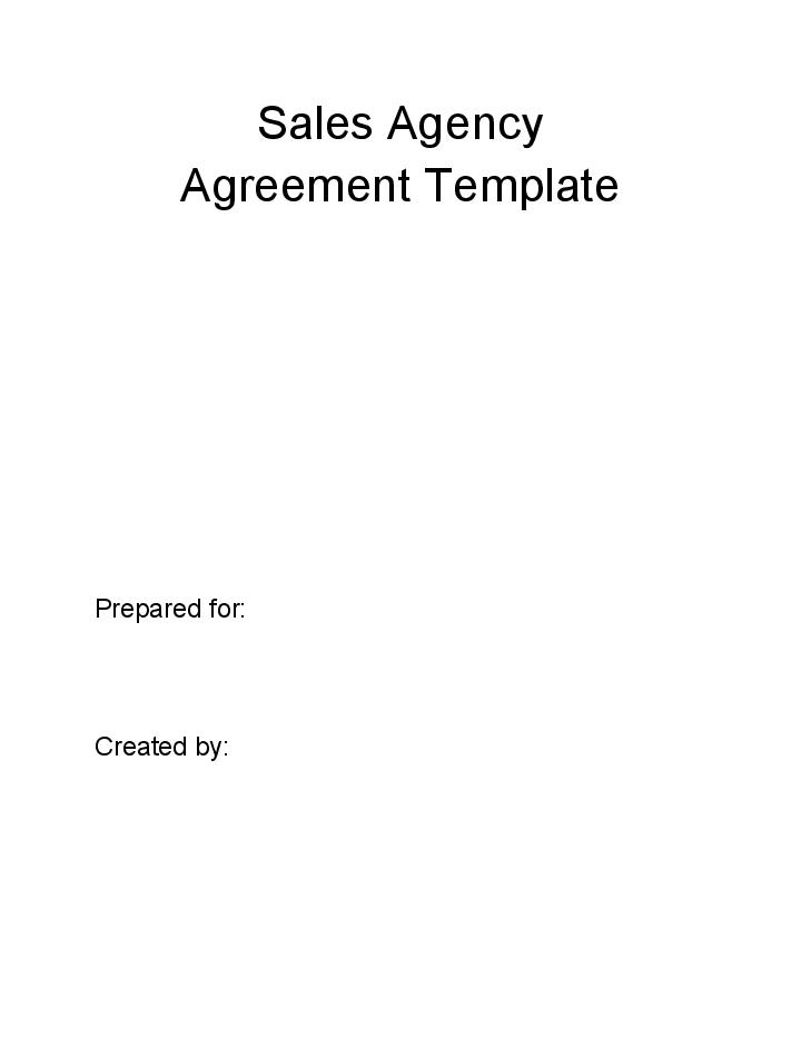 Arrange Sales Agency Agreement in Microsoft Dynamics